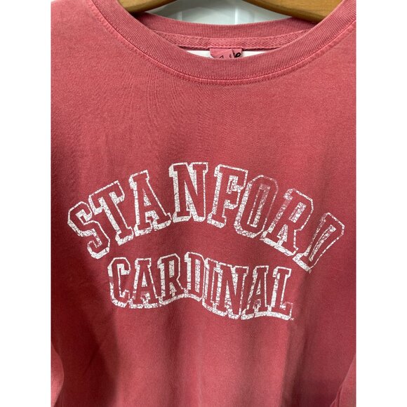 Blue 84 Stanford Cardinal Long Sleeve TShirt Mens Large Crewneck Red Cotton NEW - Picture 3 of 8